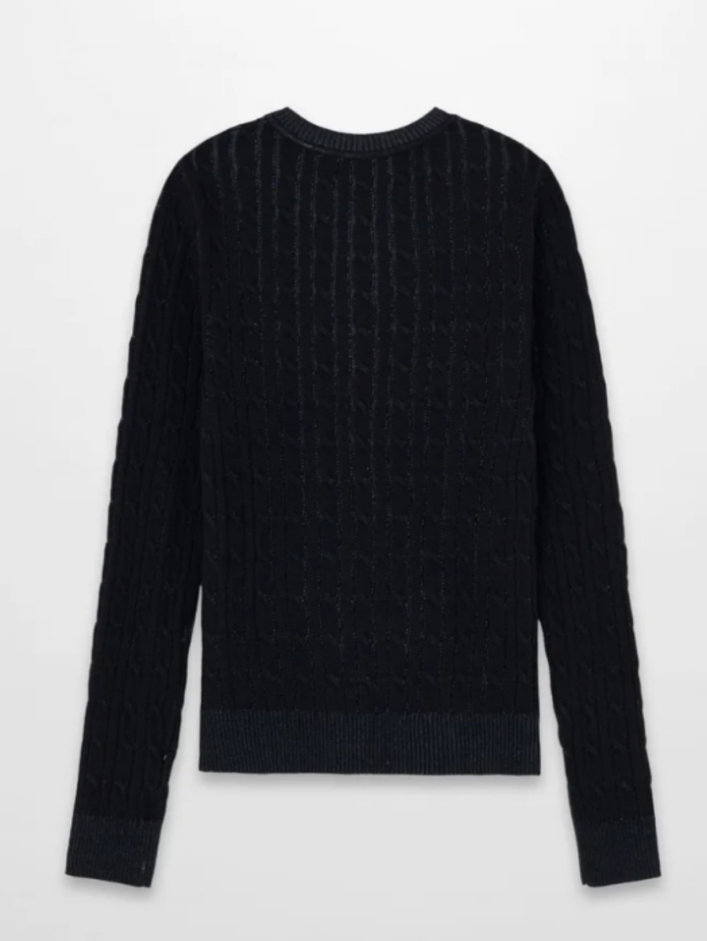Cable Knit Sweater With Flower Applique Size M RUNS SMALL - Picture 2 of 6